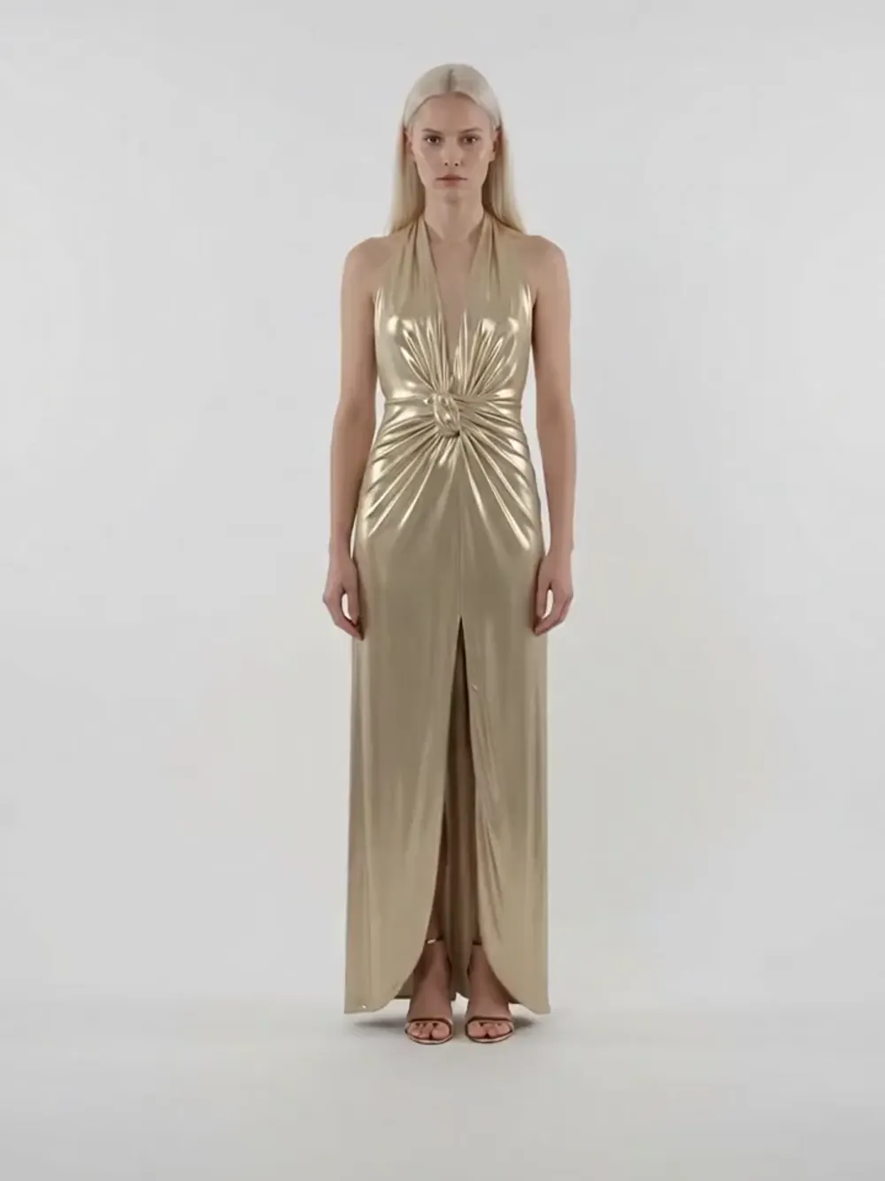 golden goddess sequin dress energy, unlocked ✨ SKU : PD0195F #prom2026 #eveninggowns #eveningdresses #eveningparty #evening2026 #promseason #flormiss #SequinGown #goldendress Color:Black and  Gold main image 0