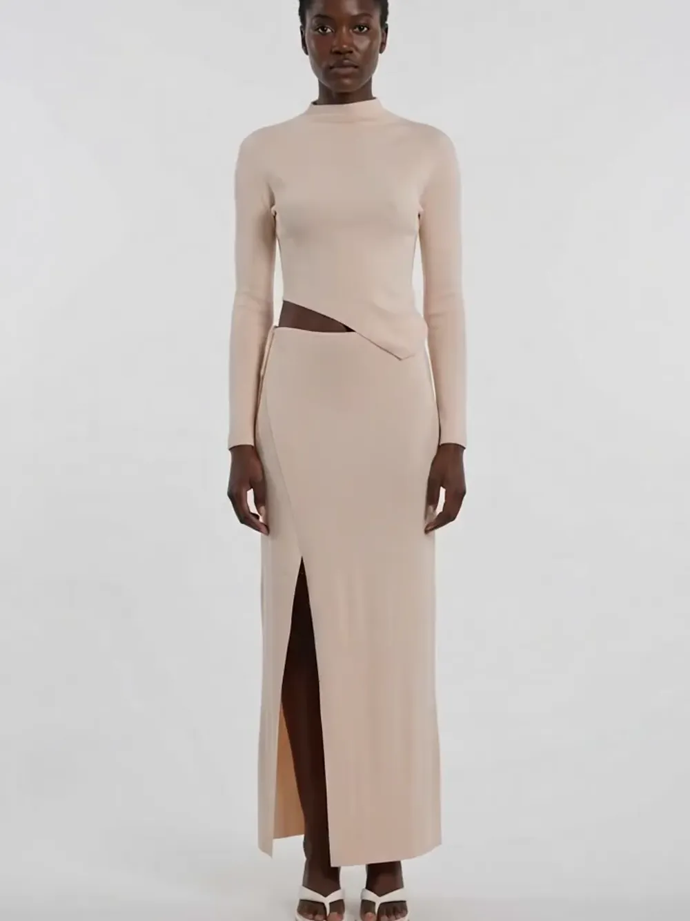 Aya Muse Aura cut-out Maxi Dress | Neutrals