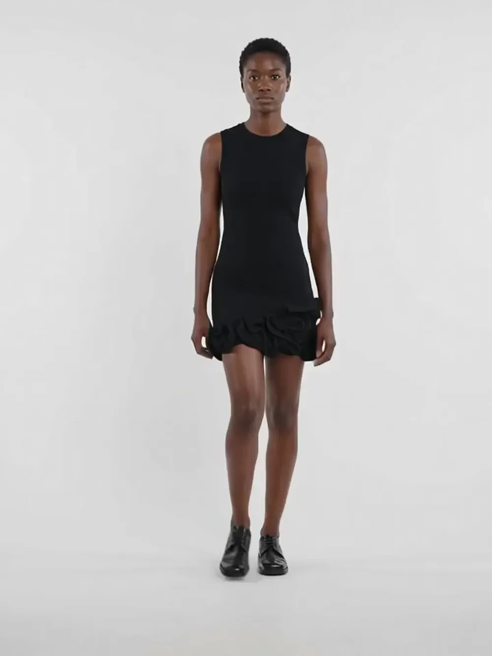 sandro mini black dress Floral knit in at Nordstrom, size 40 Yellow Prom Dresses Distressed Black Elmwood Longevity taille:XS - EU 34 Sleeveless.