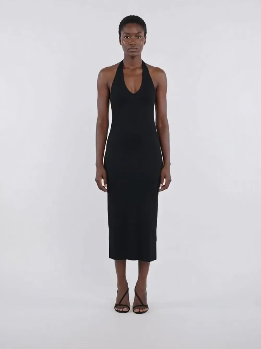 toteme halter dress - Compact knit Black - L Fairy Grunge Aesthetic